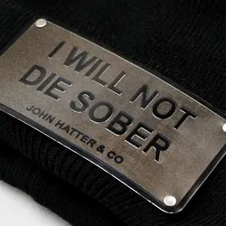 کلاه بافت زمستانه I Will Not Die Sober | کلاهسان