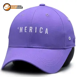 کلاه بیسبالی کتان طرح MERICA - کلاهسان