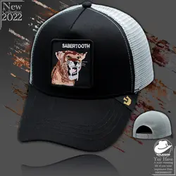 کلاه اسپرت بیسبالی پشت توری طرح SaberTooth - کلاهسان