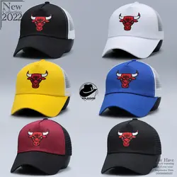 کلاه اسپرت بیسبالی پشت توری طرح ChicagoBulls - کلاهسان