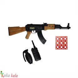 ست اسباب بازی تفنگ طرح کلاشینکف مدل AK-47