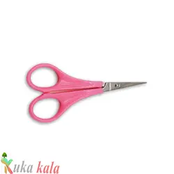 قیچی اصلاح ابرو و موی بینی دسته صورتی