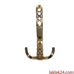 قلاب لباس طلایی طرح حصیری