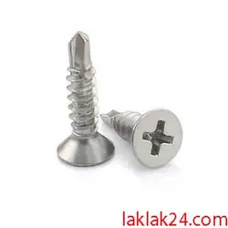 پیچ خودکار سر تخت سر مته سایز 1/5 سانت