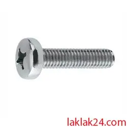 پیچ استوانه 4 چهارسو  2/5 سانت