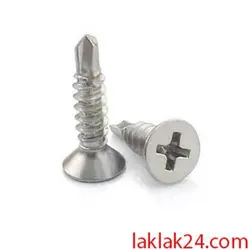 پیچ خودکار سرتخت سرمته سایز 3 سانت