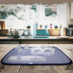 نمگیر ظروف آشپزخانه طرح چمن