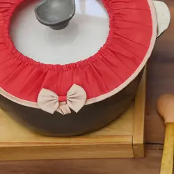 ست دمکنی کشدوز طرح گلبرگ سه تکه