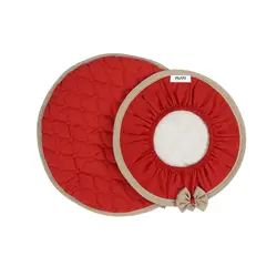 ست دمکنی کشدوز طرح گلبرگ سه تکه