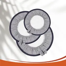 ست دمکنی کشدوز طرح چمن سه تکه