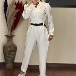 سرهمی مجلسی با کمربند از جنس پارچه کد ۳۳۲۰