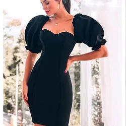 تونیک آستین پفی مجلسی کد ۱۲۶۱