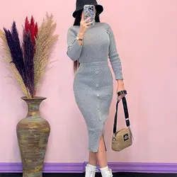 بلوز دامن آستین دکمه کد OR04