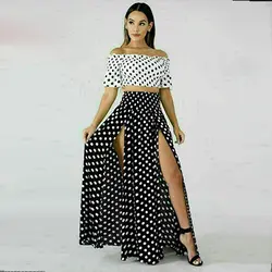 نیم تنه دامن خالدار کد ۳۶۹۵