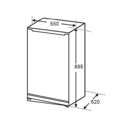 یخچال فریزر یخچال تک  مجیک شف سری 5587 مدل MCSR5587 N