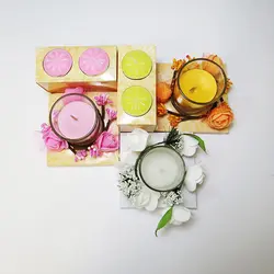 شمع معطر با رایحه رز صورتی