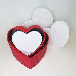 جعبه کادو طرح قلب تمام چرم