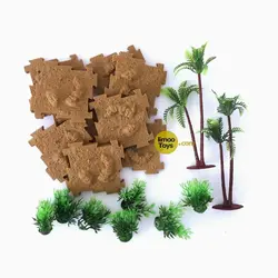 مجموعه حیوانات همراه با ماکت جنگل | طرح 3