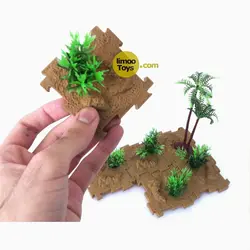 مجموعه حیوانات همراه با ماکت جنگل | طرح 1