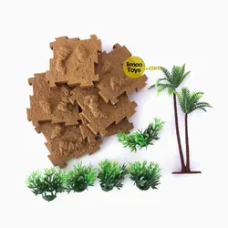 مجموعه حیوانات همراه با ماکت جنگل | طرح 1