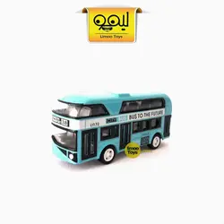 ماکت فلزی اتوبوس دو طبقه | آبی