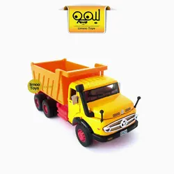 ماکت فلزی کامیون بنز | زرد-نارنجی