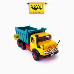 ماکت فلزی کامیون بنز | نارنجی-سبز