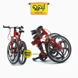 ماکت فلزی دوچرخه کوهستان قرمز تاشو طرح 2