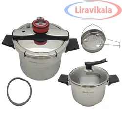 زود پز دو قلو دسینی 7 و 5 لیتر مدل 9900