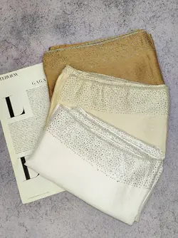 شال مجلسی کریستال بسته3رنگی کد sm11132 (عمده)