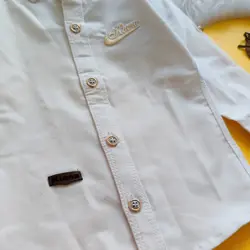 پیراهن سفید کشی بسیار باکیفیت