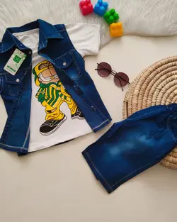 سه تیکه بیرونی جین