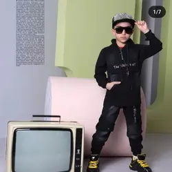 هودی شلوار کتون نوک مدادی