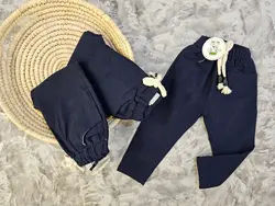 شلوار کتون سرمه ای کد_