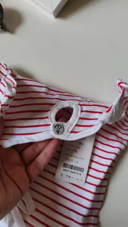 پیراهن راه راه قرمز کد _2119