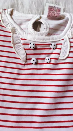 پیراهن راه راه قرمز کد _2119