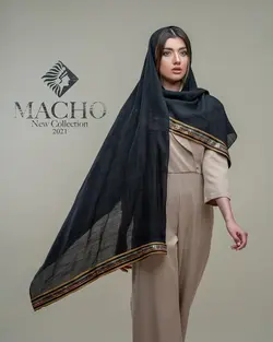 شال نخ پنبه وال اسلپ هندی ماچو 2508