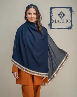 شال حریر نخ جاذبه دستک پولک هندی ماچو 2442