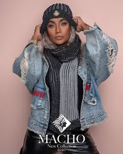 ست شال و کلاه طرح پولک ماچو 1869