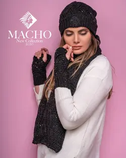 ست شال و کلاه و دستکش طرح پولک Roberto Cavalli ماچو 1778