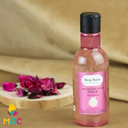 تونر پاک کننده و مرطوب کننده مناسب پوست های حساس با رایحه گلاب دیپ سنس
