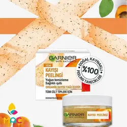 ژل گارنیر مدل پیلینگ Kayisi Peelingi حاوی عصاره زردآلو مناسب انواع پوست حجم 50 میل