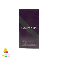 کاندوم ساده با ماده تاخیری چرچیلز Churchills مدل Classic Delay بسته 12 عددی