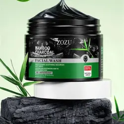 پاکسازی و رفع جوش سرسیاه چوب زغال بامبو زوزو ۱۵۰ گرم (BAMBOO CHARCOAL ZOZU MUD MASK 150 G)