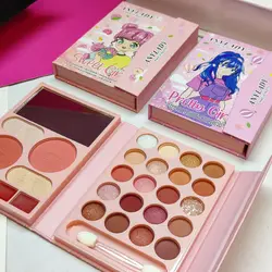 پلت سایه کیفی انی لیدی همراه رژ و گلیتر و رژگونه و هایلایتر (ANYLADY MAKE UP PALETTE MODEL : 8624DR)