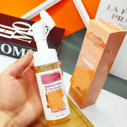 فوم شستشوی مخصوص ناحیه حساس و روشن کننده بدون الکل مدل براشدار حجم ۱۵۰ میل (JFSHI  WHITENING FOAM 150 MIL)
