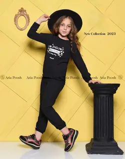 شومیز شلوار دخترانه همراه تل