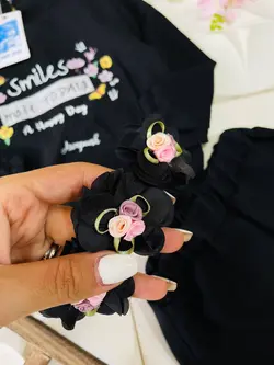 شومیز شلوار دخترانه همراه تل