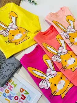 بلوز شلوار دخترانه خرگوش پاپیون