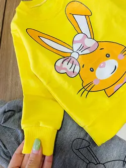 بلوز شلوار دخترانه خرگوش پاپیون